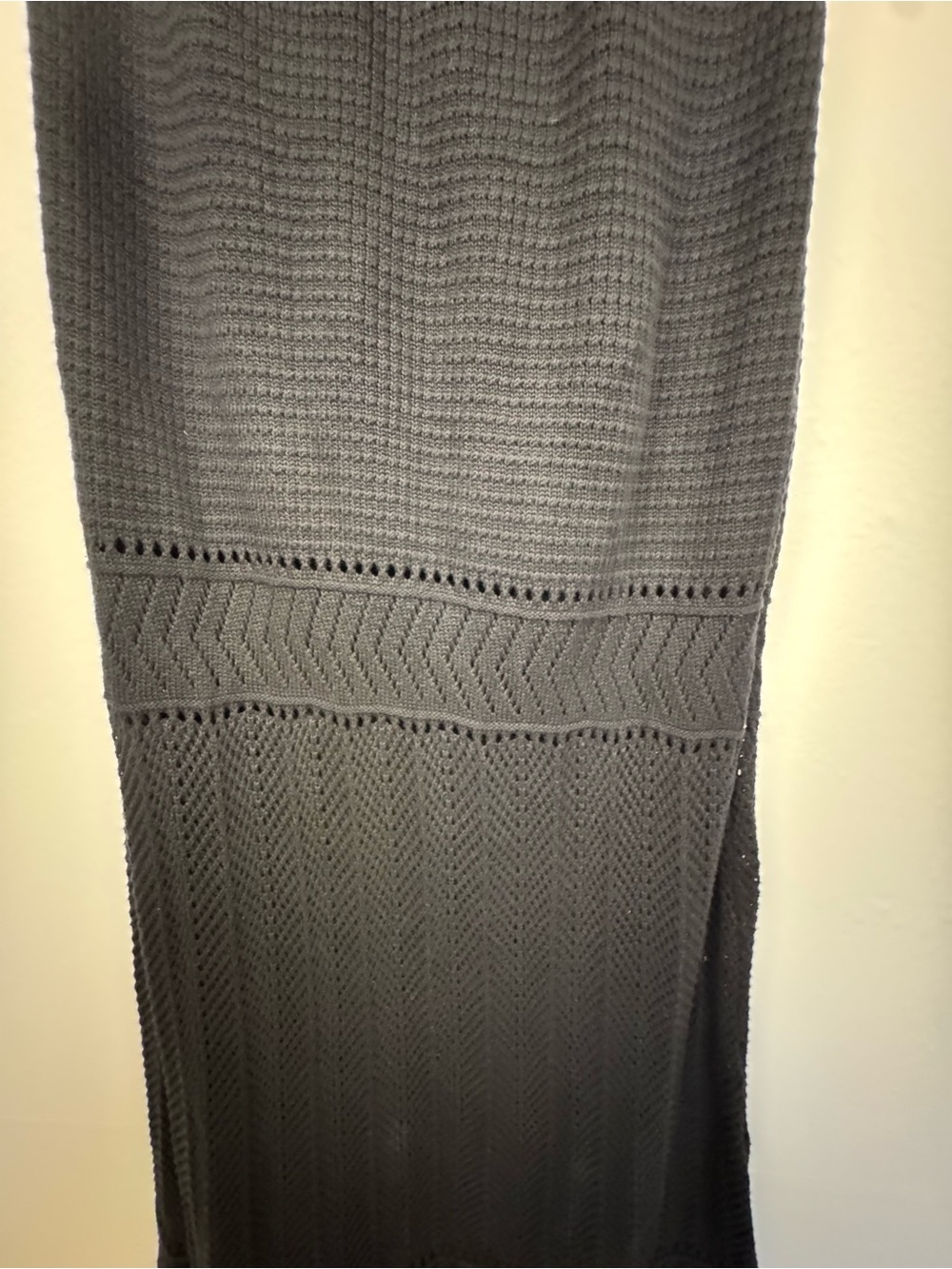 Z Supply Black Knit Sweater Tank Dress Size Medium Sleeveless Midi Maxi Cover Up - Picture 11 of 14